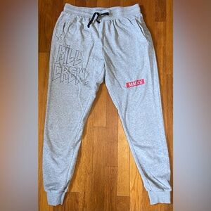 Kill Crew Men’s Medium Jogger Sweatpants Mens Gray Drawstring MMA UFC